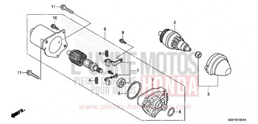 MOTEUR DE DEMARRAGE (MITSUBA) NSC50T2F de 2015